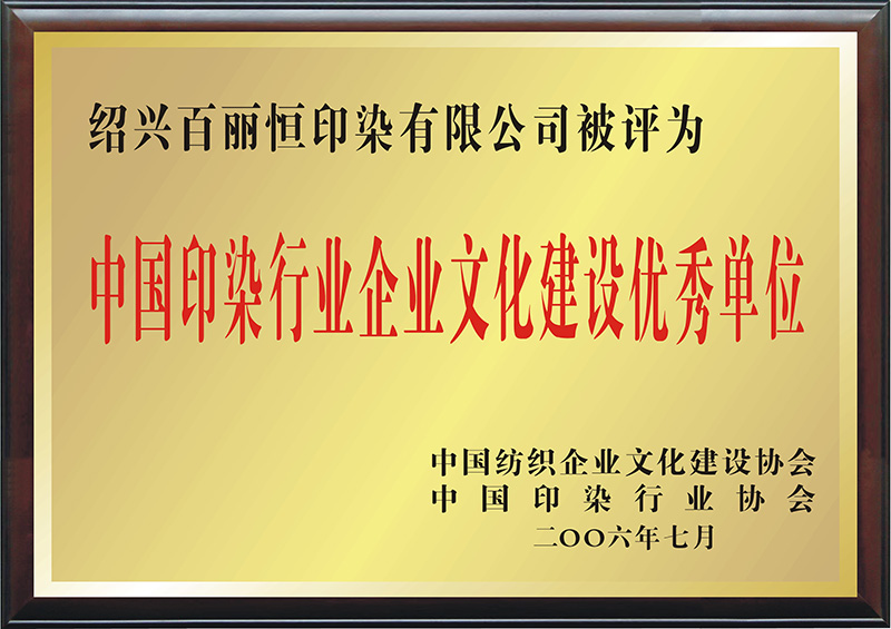 2006年中国半岛app（中国）有限公司官网行业企业文化建设优秀单位